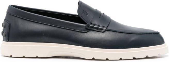 Tod's Loafers met monogram Blauw