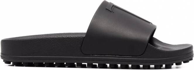 Tod's Slippers met logo-reliëf Zwart