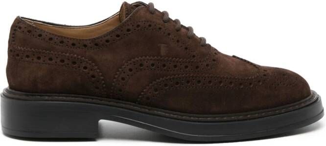 Tod's Suède brogues Bruin