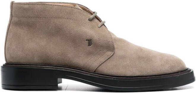 Tod's Suède desert boots Beige