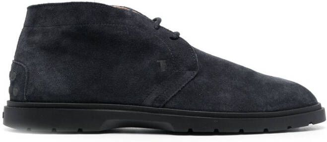 Tod's Suède desert boots Blauw