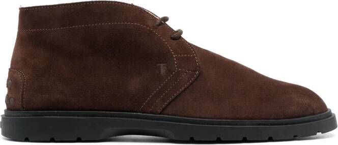 Tod's Suède desert boots Bruin