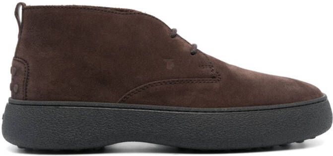 Tod's Suède desert boots Bruin