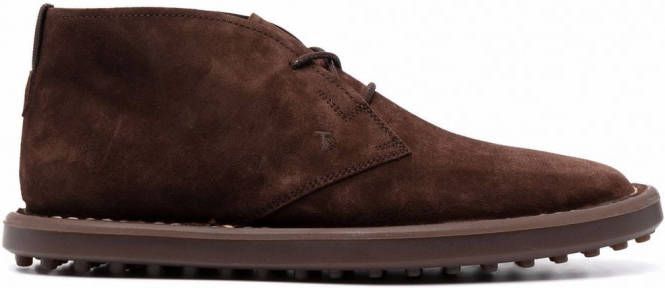 Tod's Suède enkellaarzen Bruin