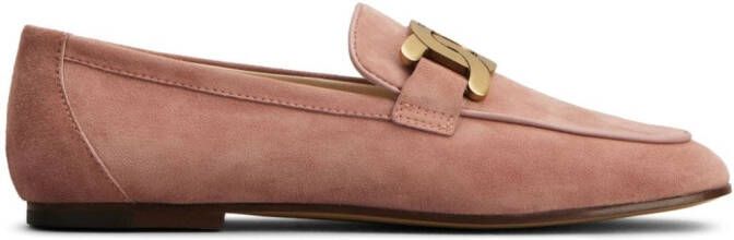 Tod's Suède loafers Roze