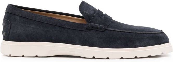 Tod's Suède loafers Blauw
