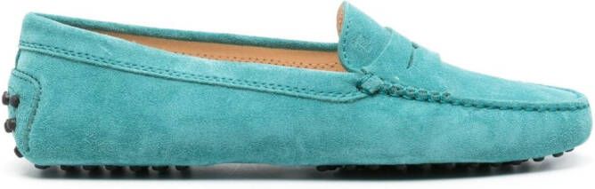 Tod's Suède penny loafers Blauw