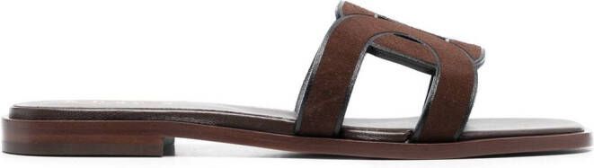 Tod's Suède sandalen Bruin