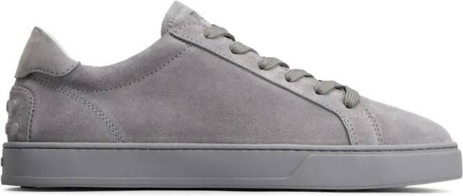 Tod's Suède sneakers met vlakken Grijs