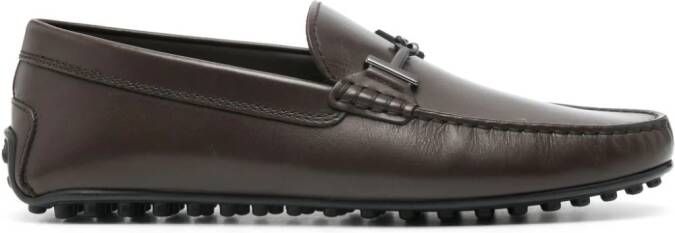Tod's T Ring City Gommino loafers Bruin