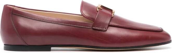 Tod's T Timeless leather loafers Bruin