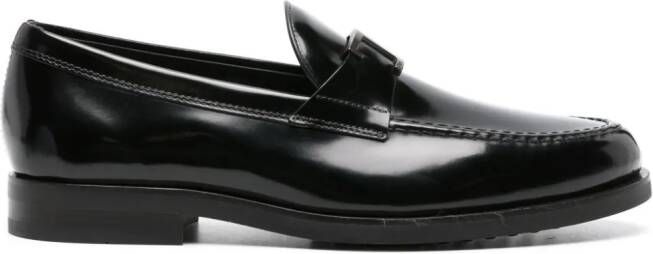 Tod's T Timeless leren loafers Zwart