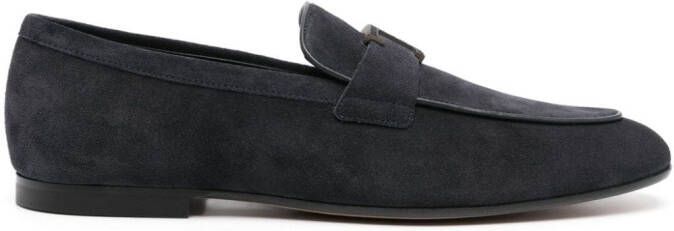 Tod's T Timeless suède loafers Blauw