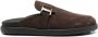 Tod's T Timeless suède slippers Bruin - Thumbnail 1