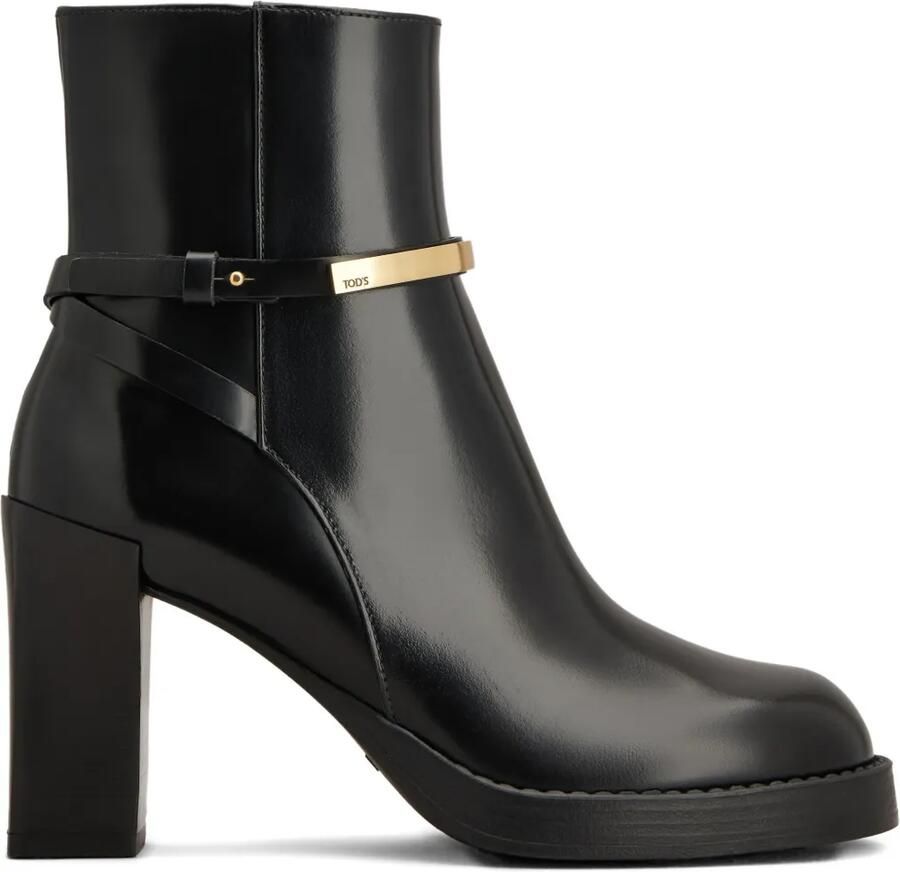 Tod's 100 mm enkellaarzen Zwart
