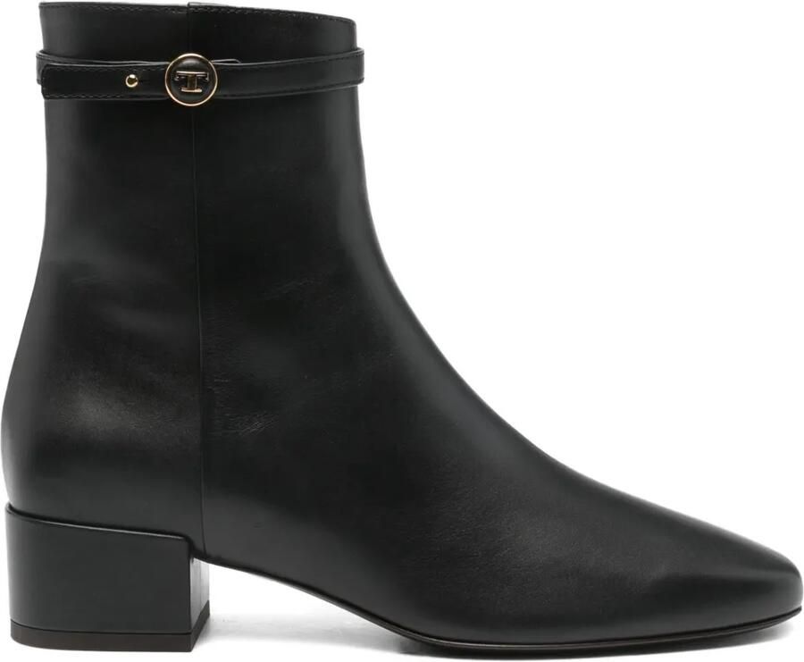 Tod's 40mm laarzen met logodetail Zwart