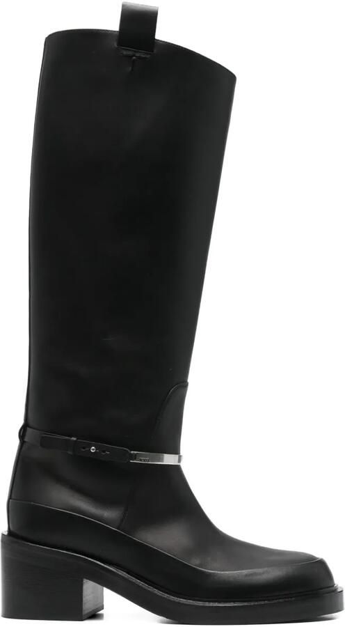 Tod's 60 mm laarzen met metalen bandje Zwart