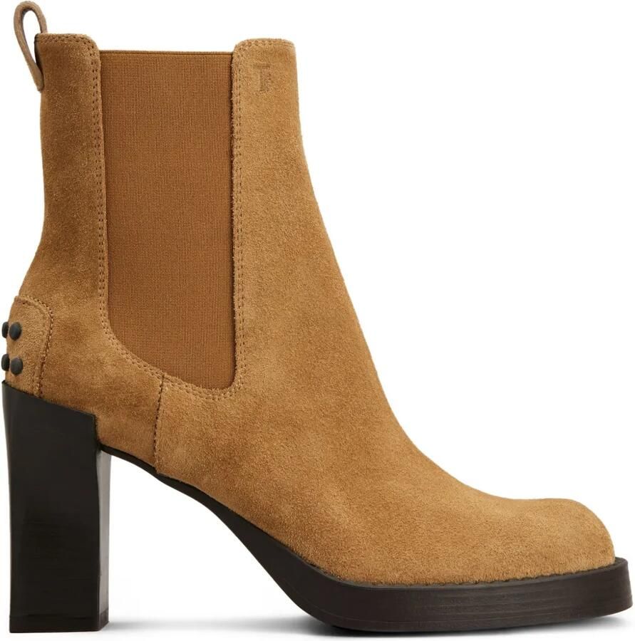 Tod's 80 mm suède Chelsea laarzen Bruin