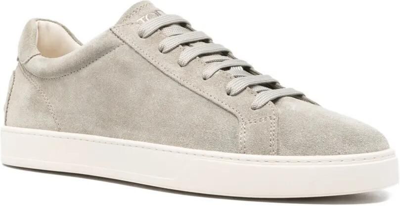 Tod's Allacciata Cassetta suède sneakers Grijs - Foto 4