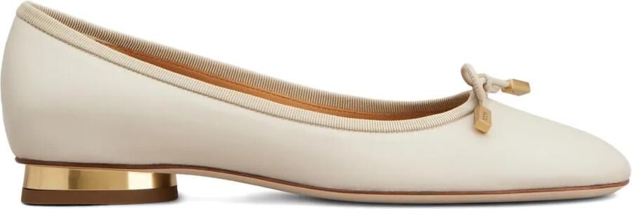 Tod's Ballerina's met strikdetail Beige