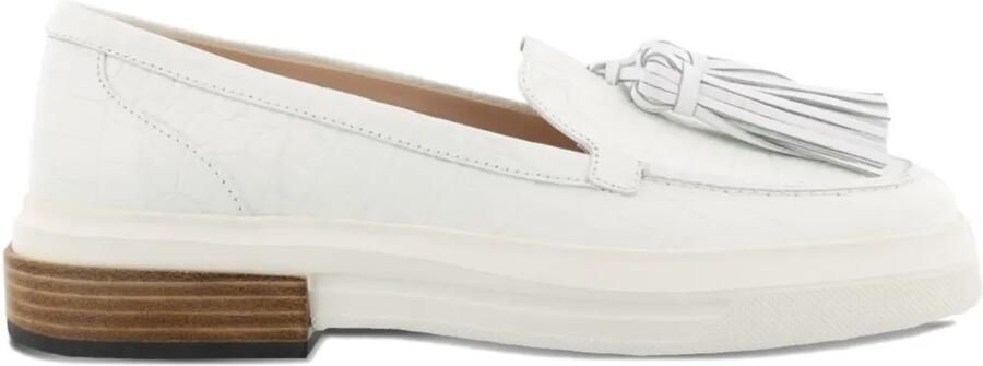 Tod's casual platform tassel loafers Wit