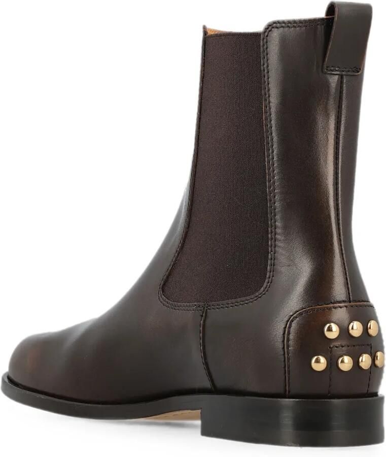 Tod's Chelsea leren laarzen met Gommino-studs Bruin - Foto 2