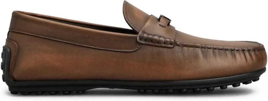 Tod's City Gommino 76L loafers met logodetail Bruin