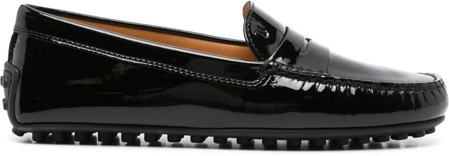Tod's City Gommino lakleren loafers Zwart