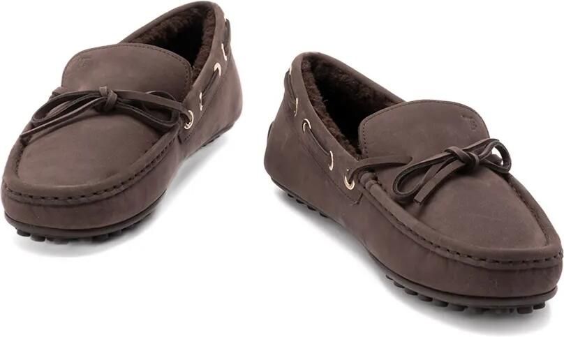 Tod's City Gommino leren loafers met strikdetail Bruin