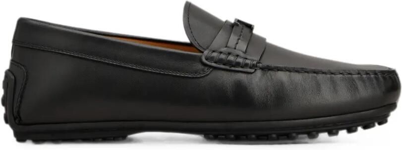 Tod's City Gommino leren loafers Zwart