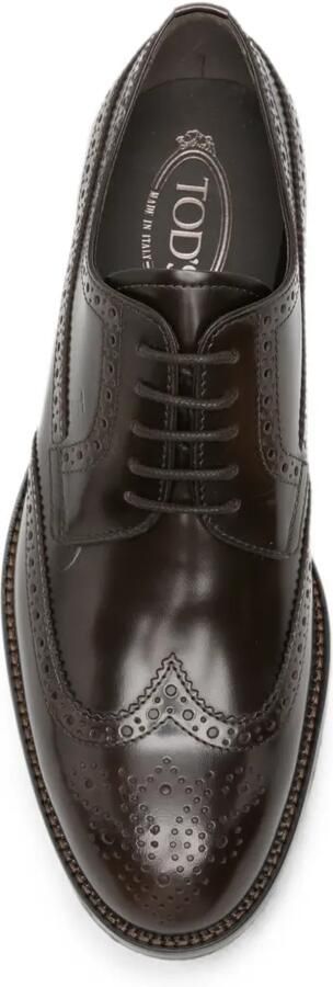 Tod's Derby schoenen met brogue detail Bruin - Foto 4