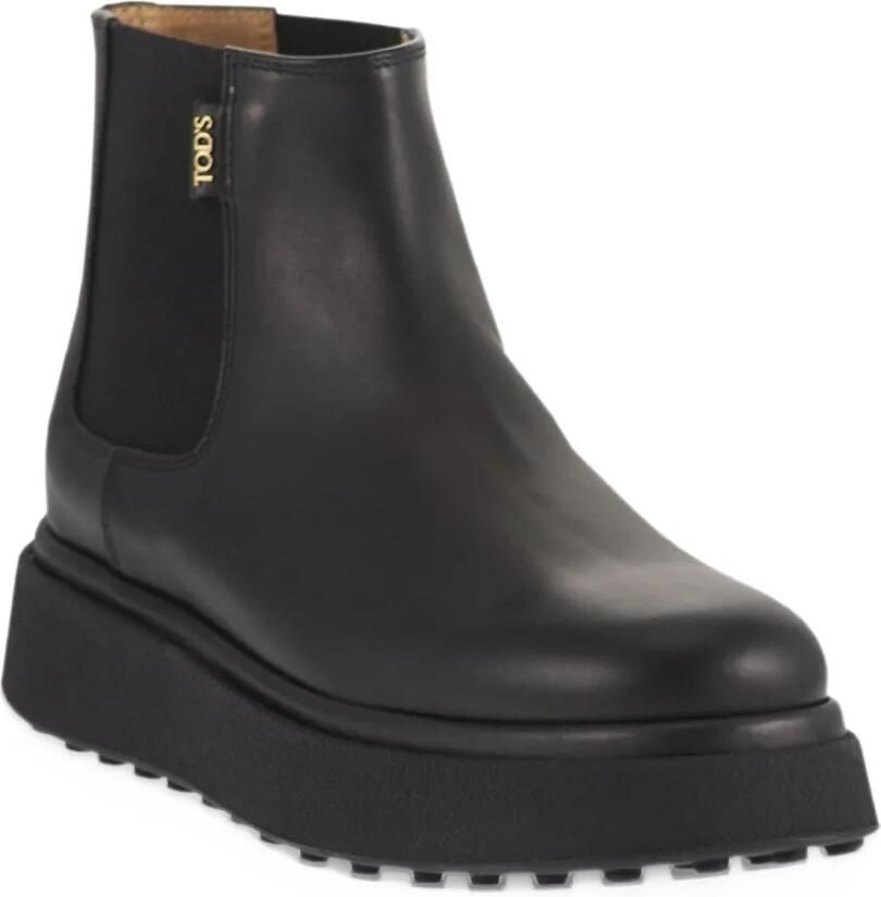 Tod's elasticated leather ankle boots Zwart - Foto 2