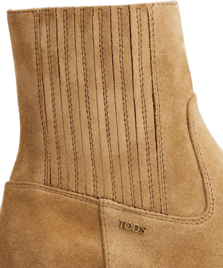 Tod's Enkellaarzen met logoplakkaat Beige - Foto 2
