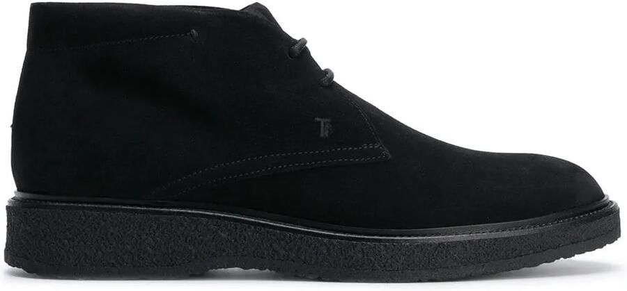 Tod's flat lace-up boots Zwart