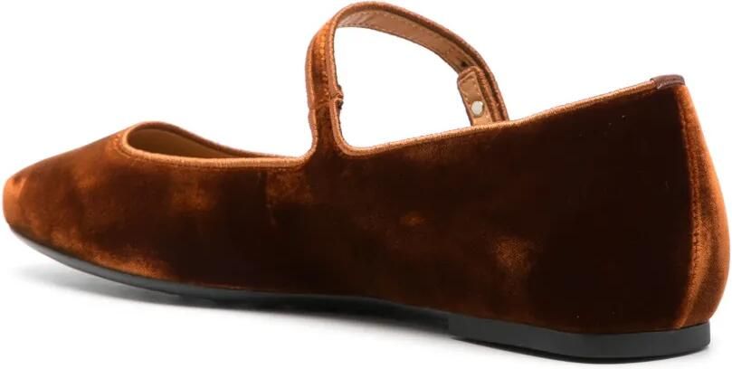 Tod's Fluwelen ballerina's Bruin - Foto 3