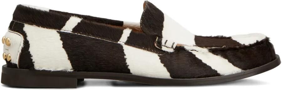 Tod's Gestreepte loafers Bruin