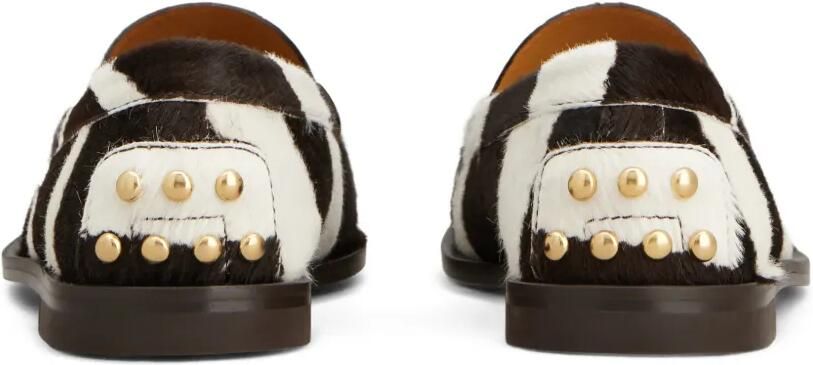 Tod's Gestreepte loafers Bruin - Foto 5