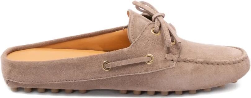 Tod's Glove Gommino muiltjes met veters Beige