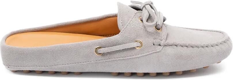 Tod's Glove Gommino suède muiltjes Grijs
