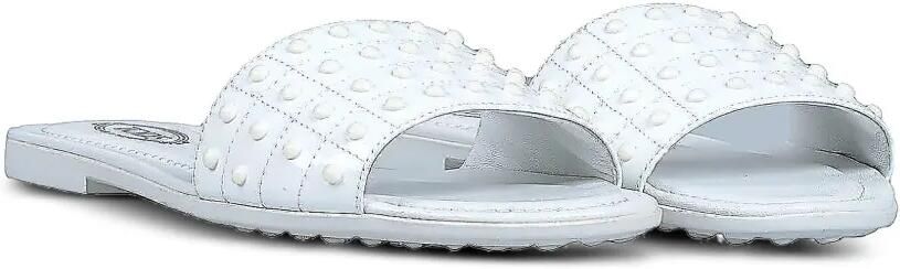 Tod's Gomma Studded leather sandals Wit - Foto 4