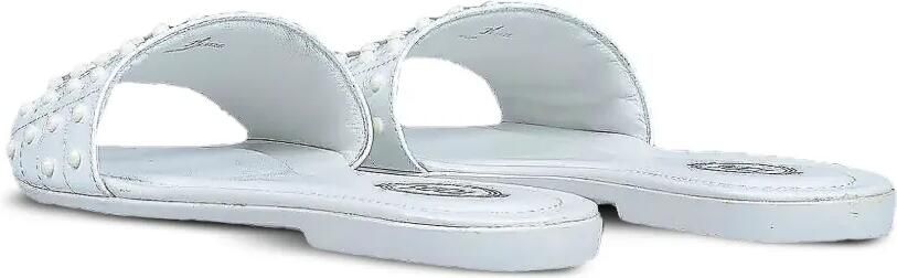 Tod's Gomma Studded leather sandals Wit - Foto 3