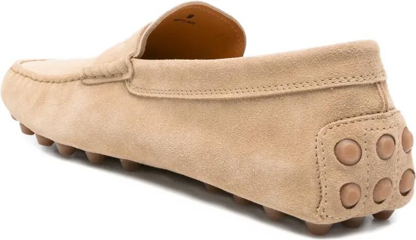 Tod's Gommini suède loafers met vlakken Beige - Foto 2