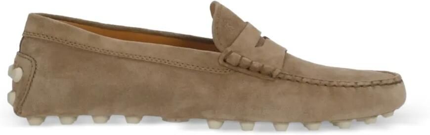 Tod's Gommino Bubble suède loafers Beige