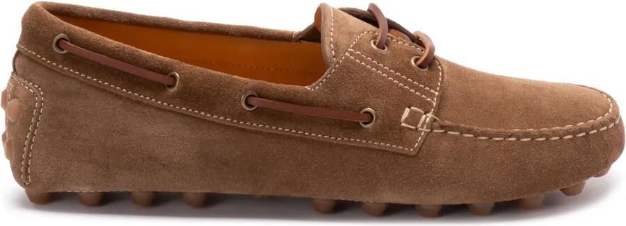 Tod's Gommino Bubble suède loafers Bruin