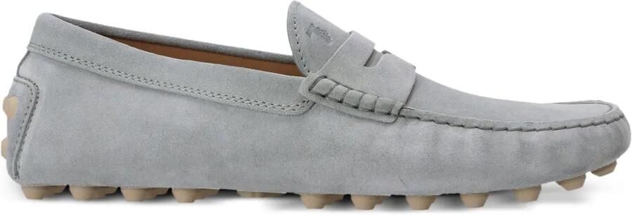 Tod's Gommino Bubble suède loafers Grijs