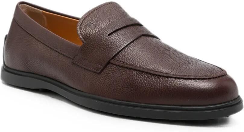 Tod's Gommino leren loafers met bewerkt detail Bruin - Foto 2