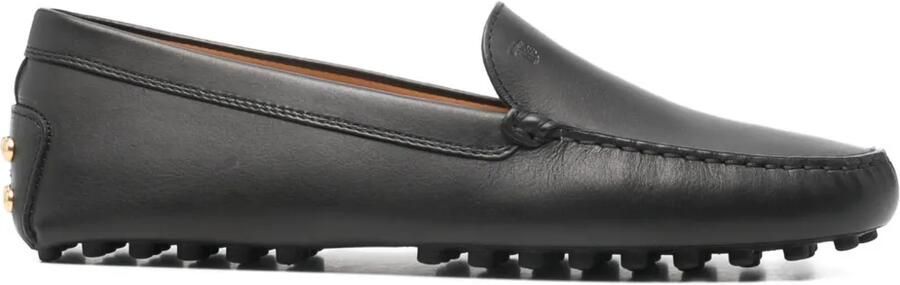 Tod's Gommino leren loafers met metalen stippen Zwart