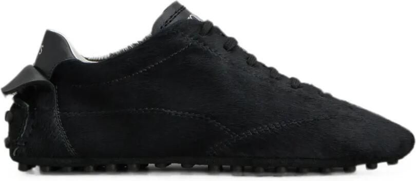 Tod's Gommino leren sneakers met pony-effect Zwart