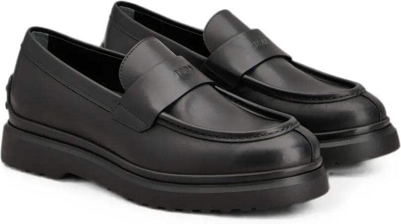 Tod's Gommino loafers met chunky zool Zwart - Foto 4