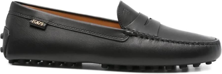 Tod's Gommino loafers met logodetail Zwart